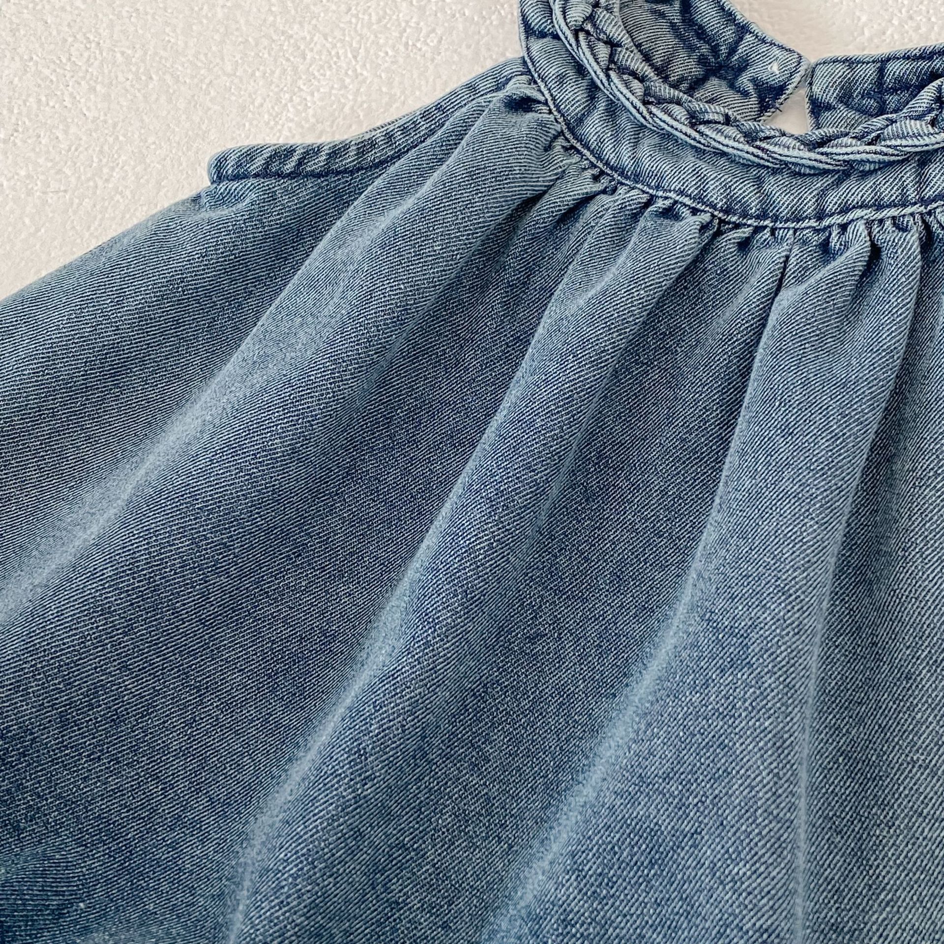 Baby & Kids Woven Denim Halter Top and Pants Sets