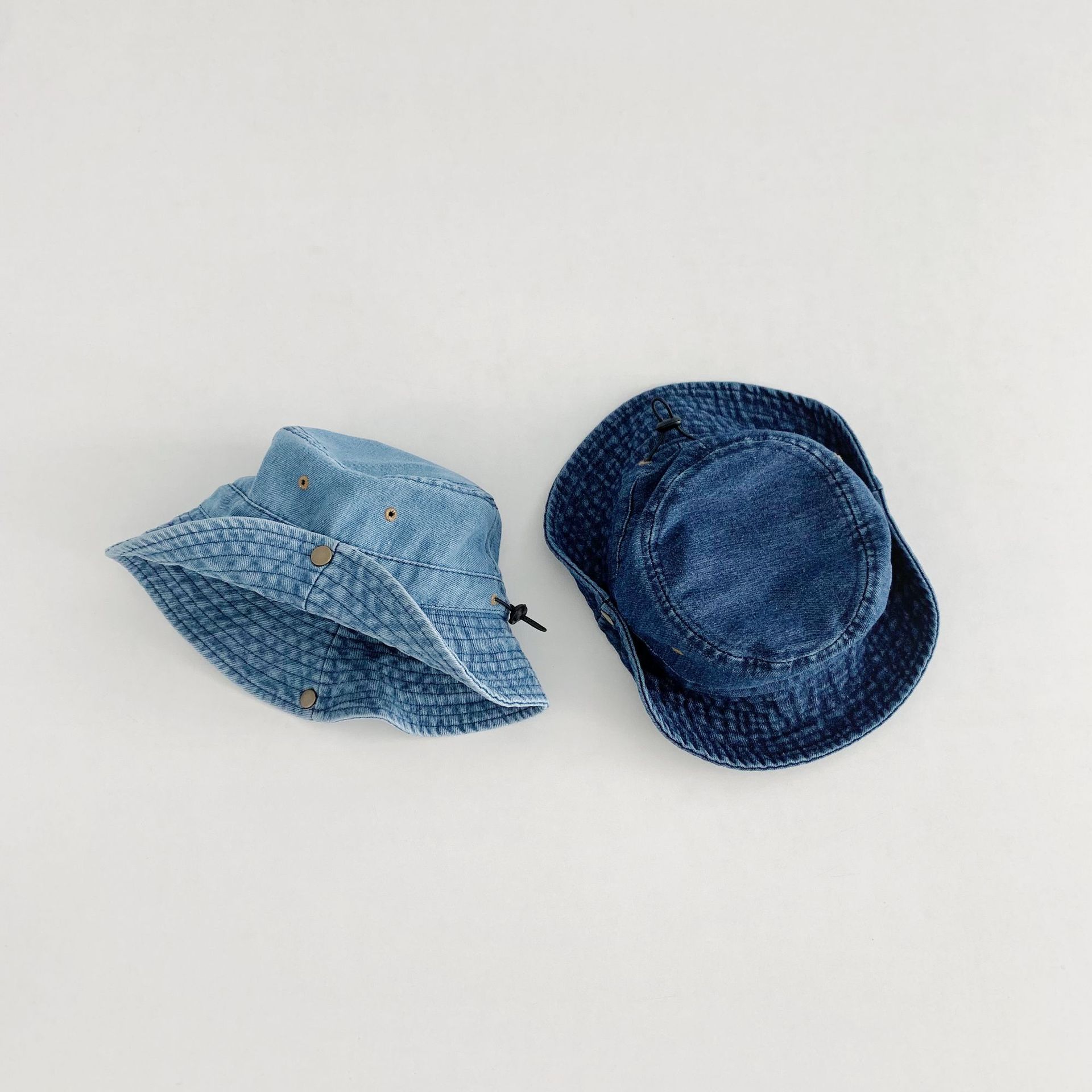 Kids Turn-up Denim Bucket Hat