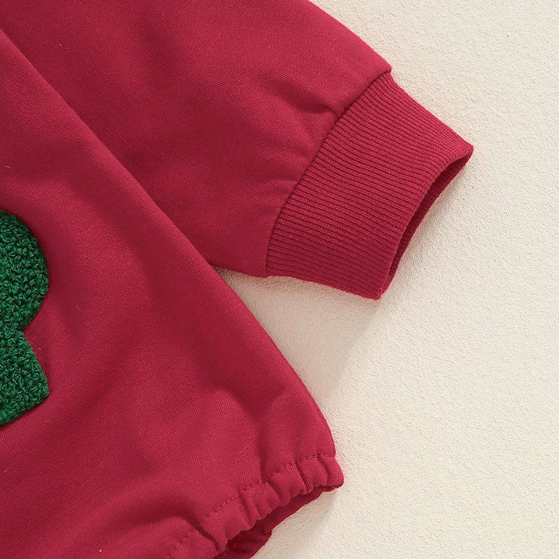 Baby Christmas Letter Embroidery Onesie