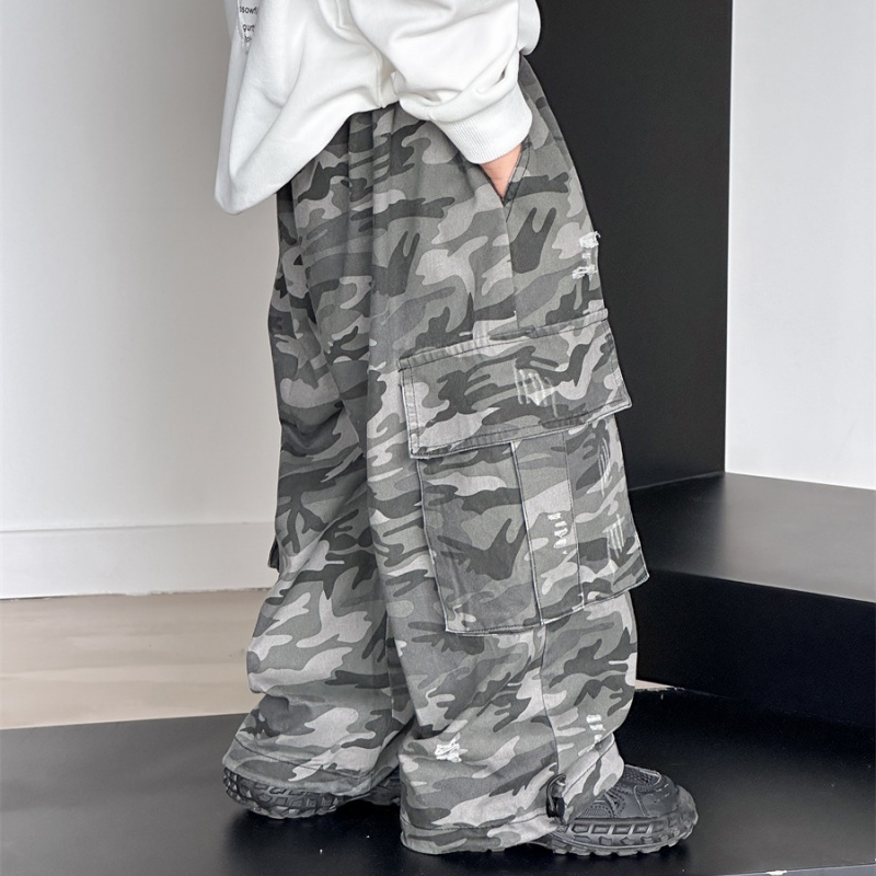 Toddler Boys' Ripped Camouflage Work Pants