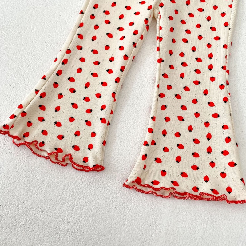 Baby Toddler Girl  Printed Bell-Bottom Pants
