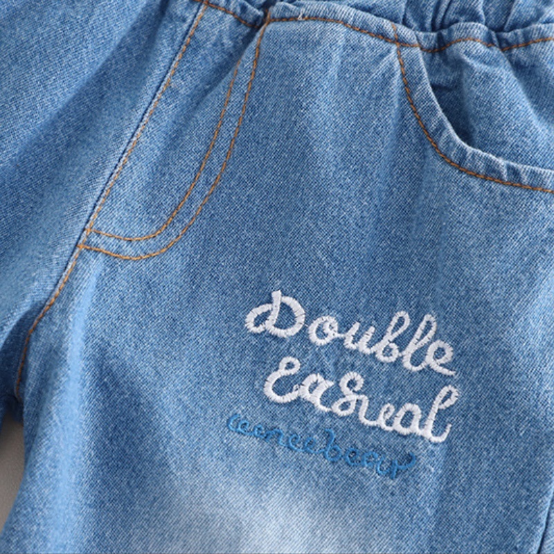 3-Piece Baby Toddler Gradient Denim Set