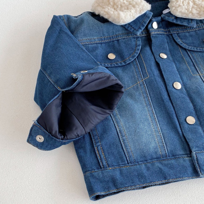 Baby Toddler Fleece-Lined Warm Denim Jacket