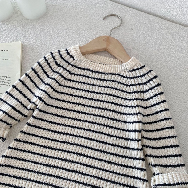 Baby Toddler Girls Striped Knit Sweater Dress