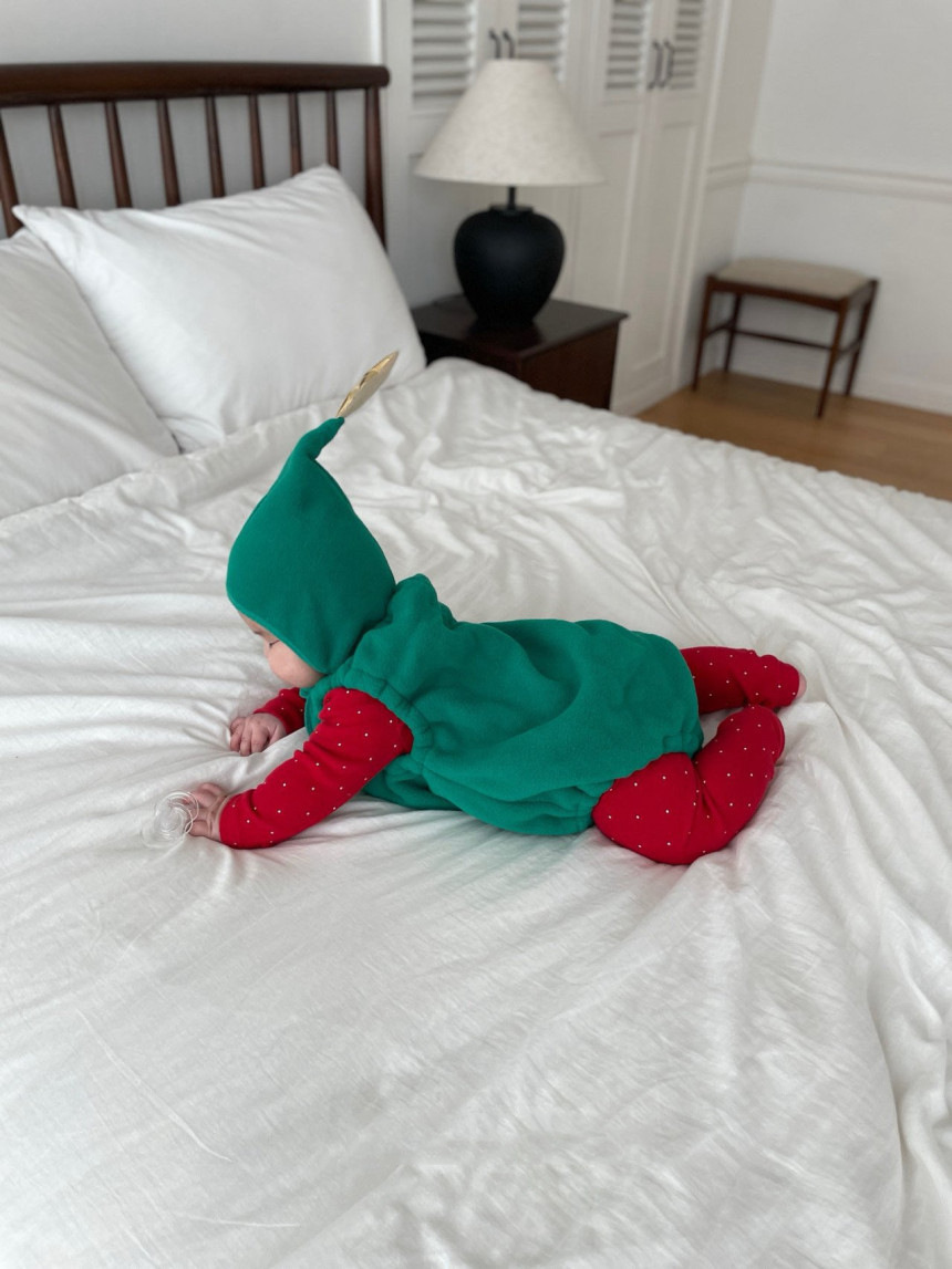 Baby Christmas Vest Hooded Romper