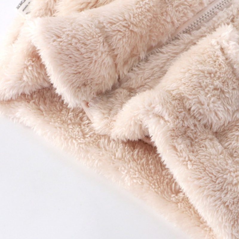 Baby Toddler Plush Zipper Outerwear