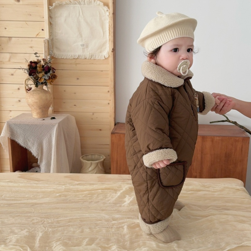 Baby and Toddler Pocket Bear Fleece Romper