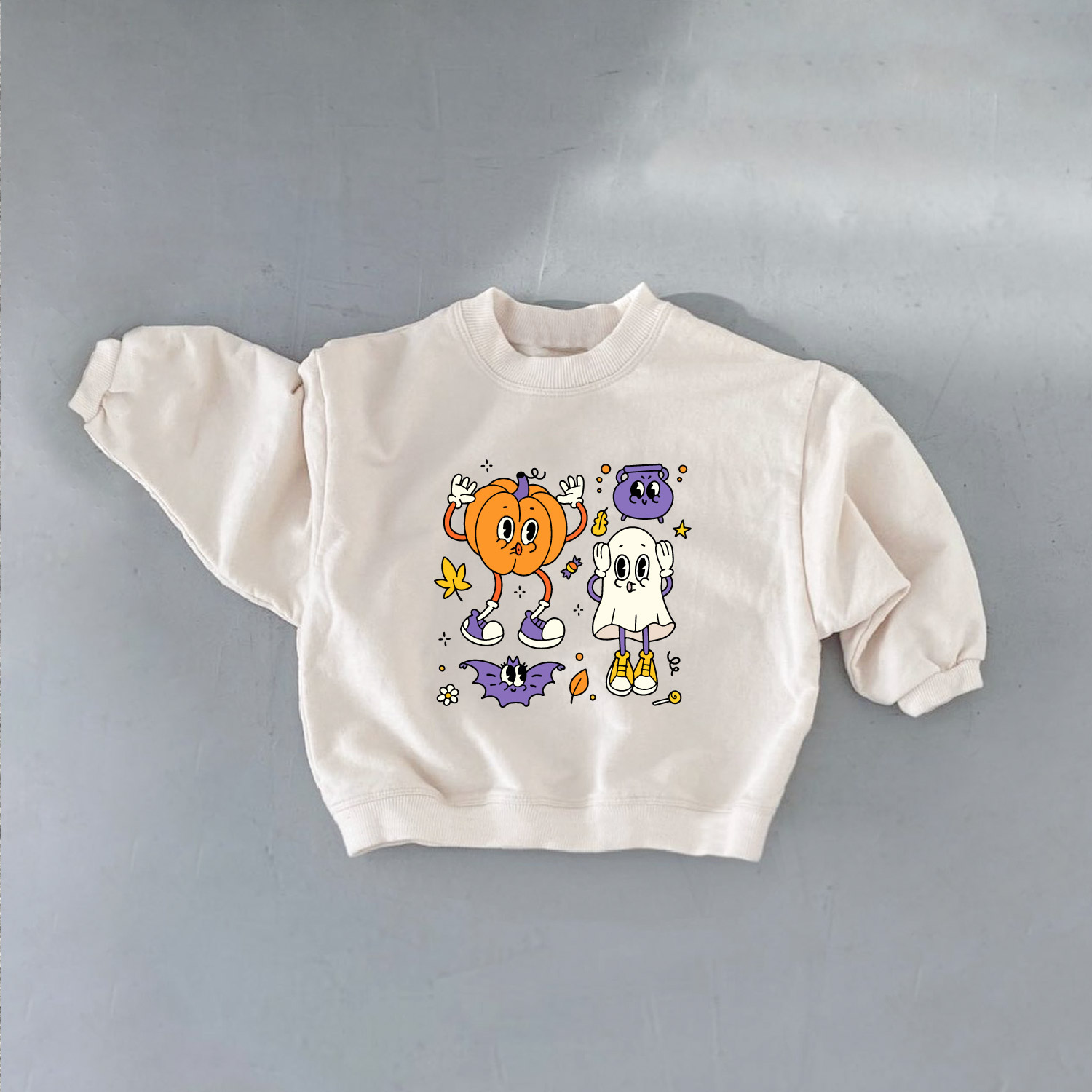 Baby & Kids Pumpkin Ghost Bat Sweatshirt
