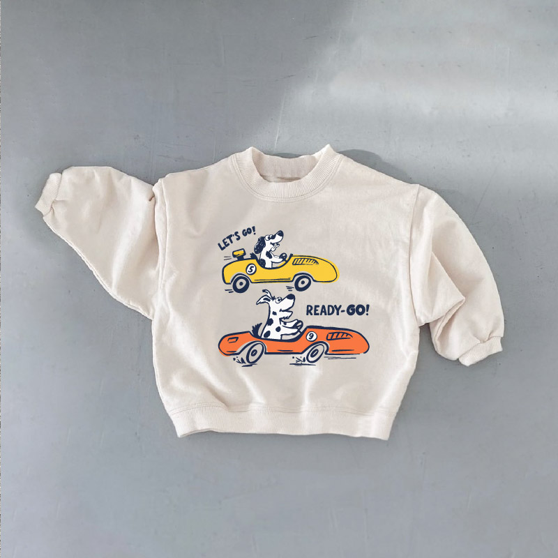 LET'S GO READY GI Baby & Kids Racing Dog Sweatshirt