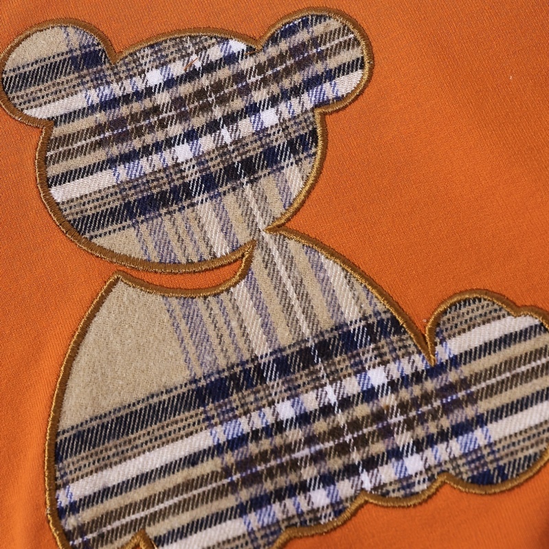 2-Piece Plaid Bear Baby Newborn Sweatshirt Set