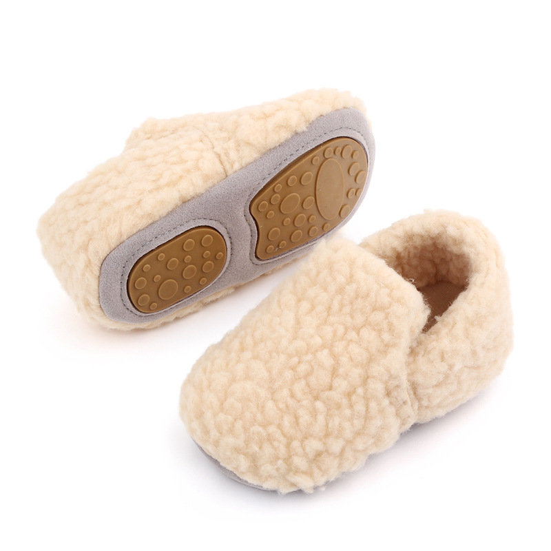 Baby Fleece Warm Solid Color Shoes