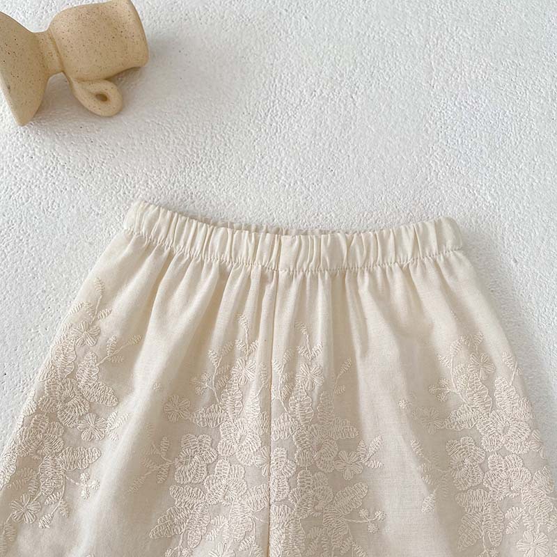 Baby 2-Piece Lace Sleeveless Casual Set