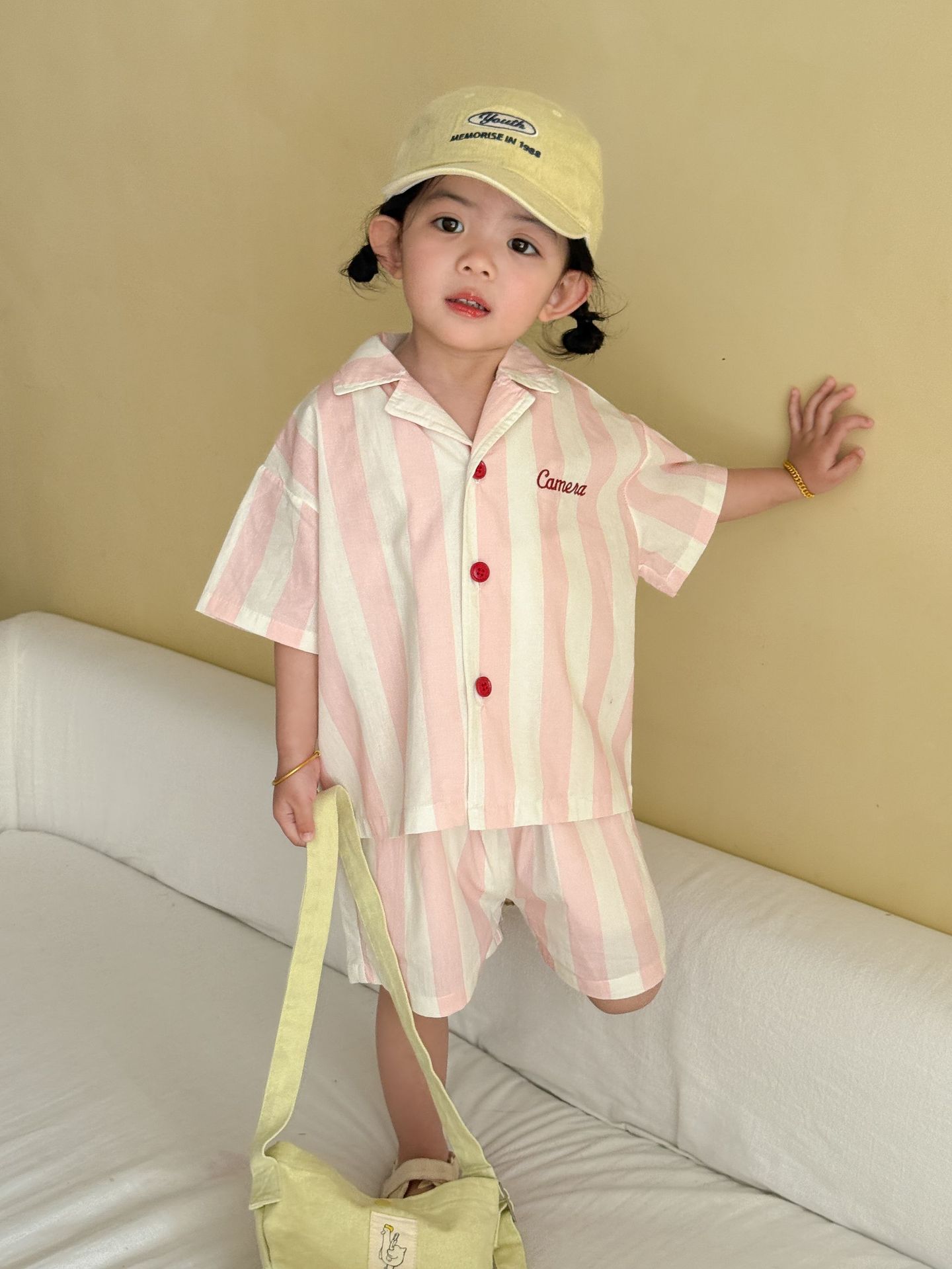 2-Piece Toddler Striped Pajama Set