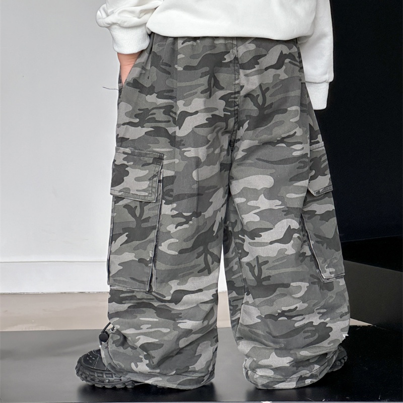 Toddler Boys' Ripped Camouflage Work Pants