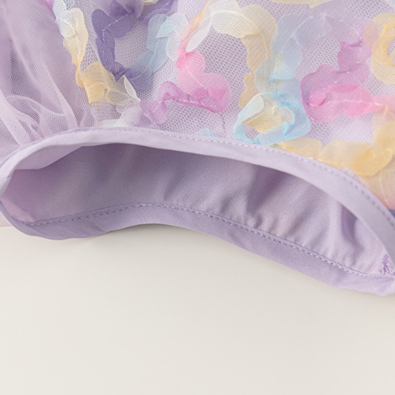 Baby Toddler Girls Purple Mesh Dress