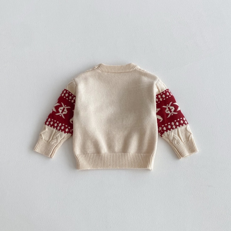 Baby Toddler Christmas Reindeer Snowflake Sweater