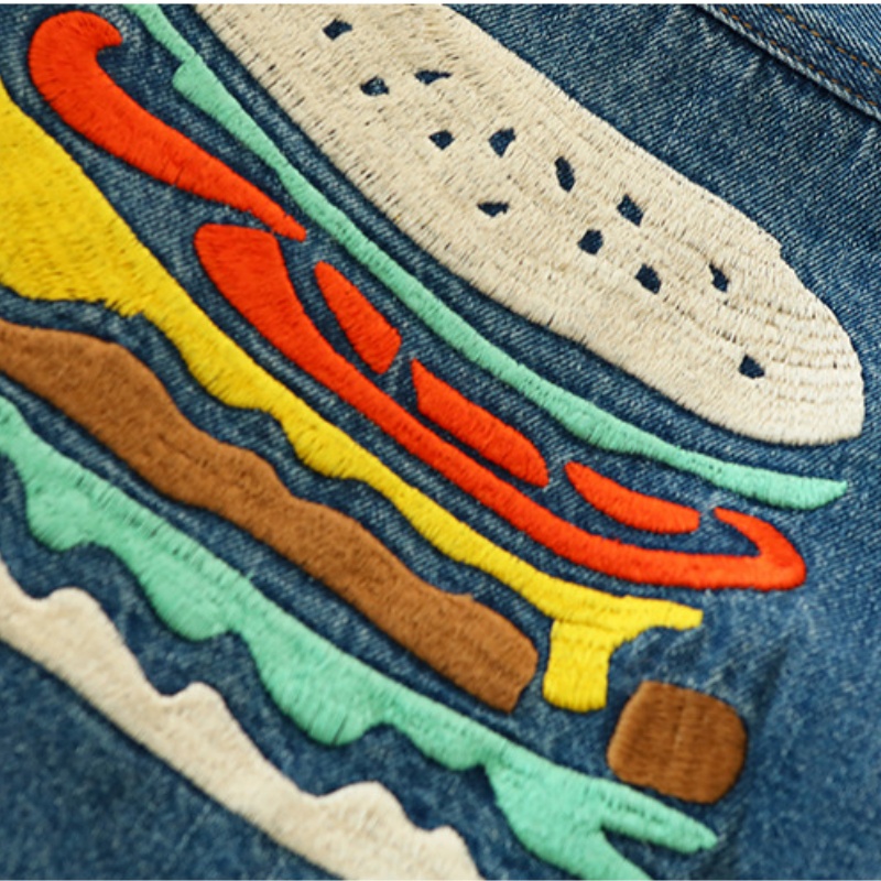 Kids' Boys' Hamburger Print Denim Jacket