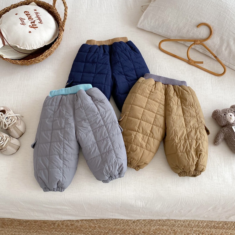 Baby Kids' Fleece-Lined Thick Work Pants