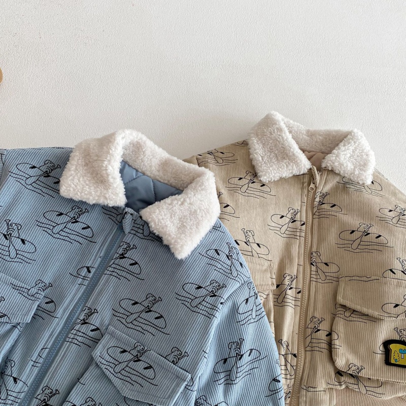 Baby & Kids' Boys' Thickened Printed Outerwear