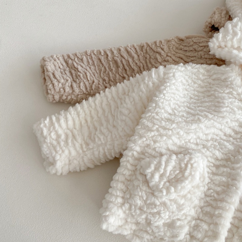 Baby & Kids Rabbit Ear Fuzzy Outerwear