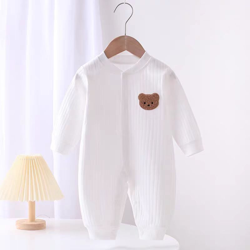 Baby Newborn Cute Animal Bear Pit Striped Romper