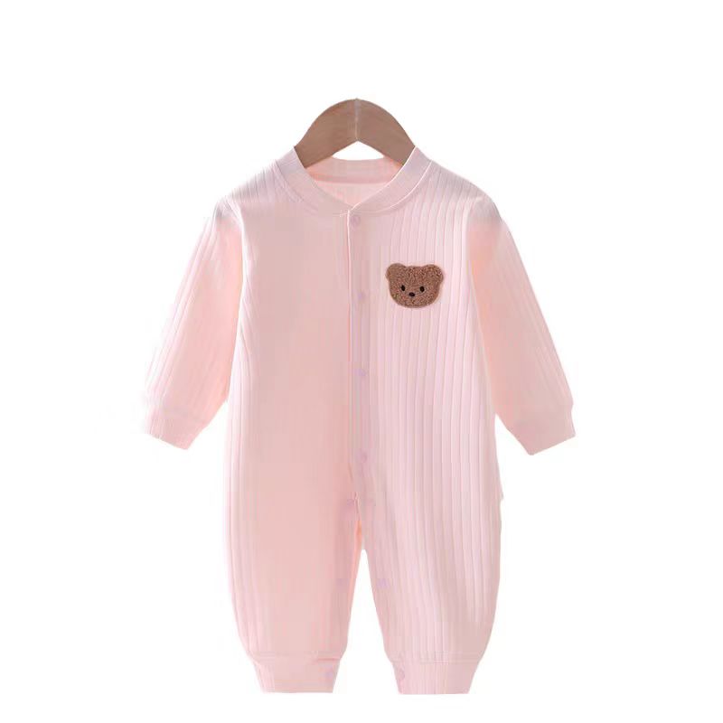 Baby Newborn Cute Animal Bear Pit Striped Romper