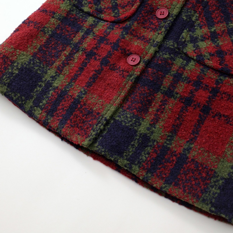 Classic Plaid Toddler Girls Padded Vest Dress