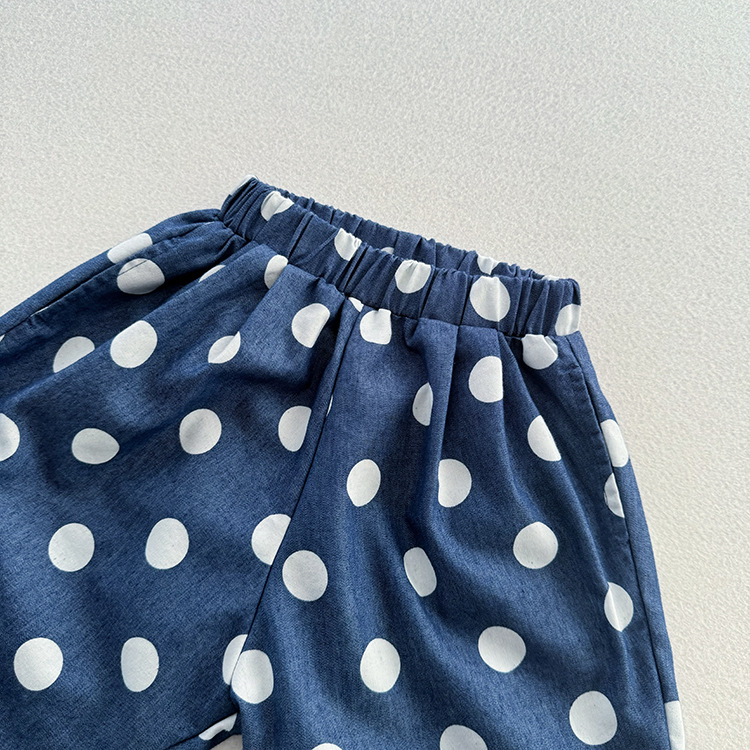 Baby & Kids Dots Denim Pants