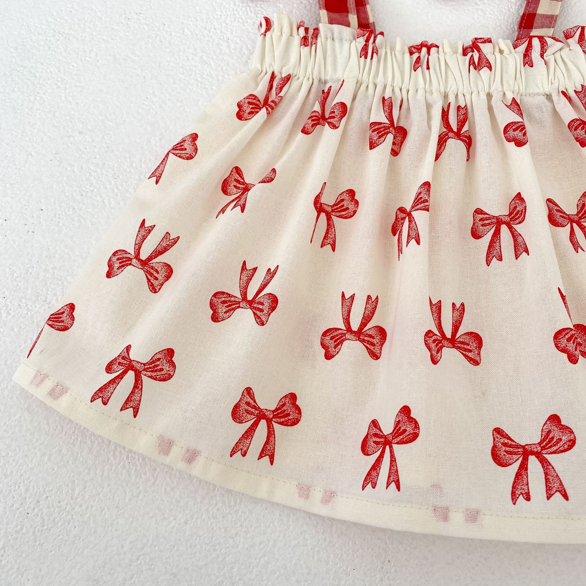 Baby Bow Tie Straps Top and Shorts Set