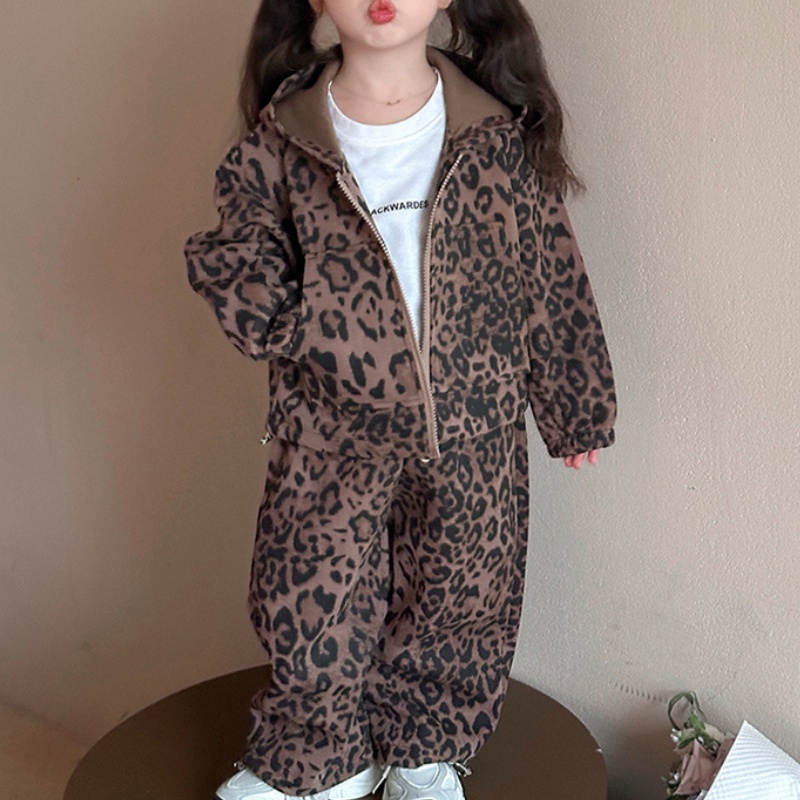 2-Piece Baby Toddler Girl's Leopard Print Set