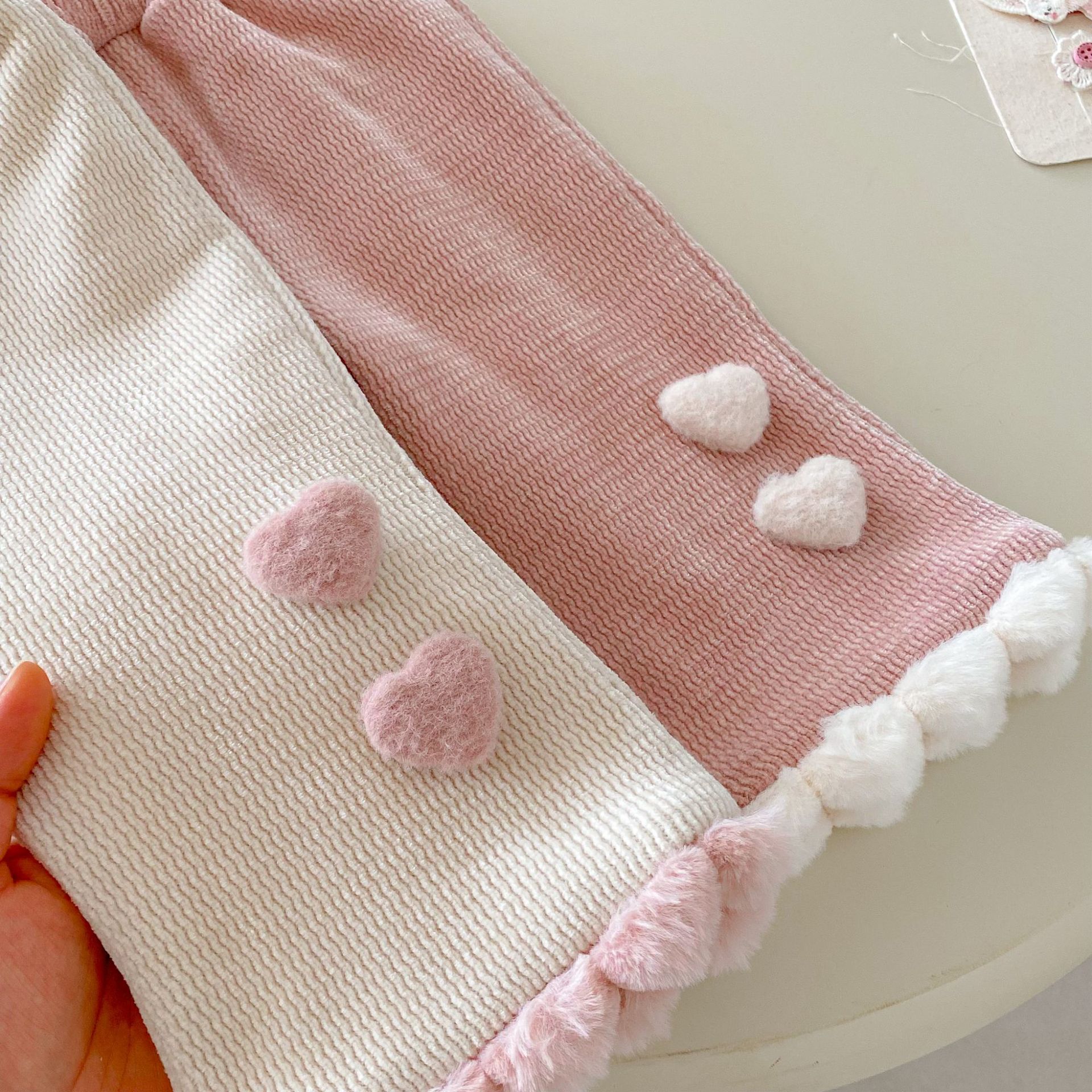 Baby & Kid Heart Applique Fleece Pants