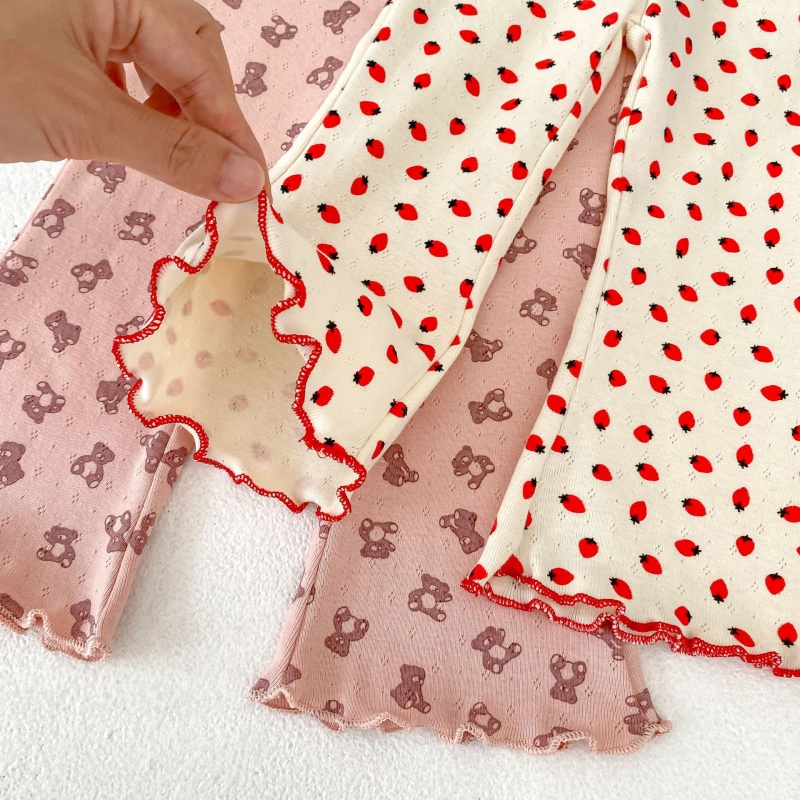 Baby Toddler Girl  Printed Bell-Bottom Pants