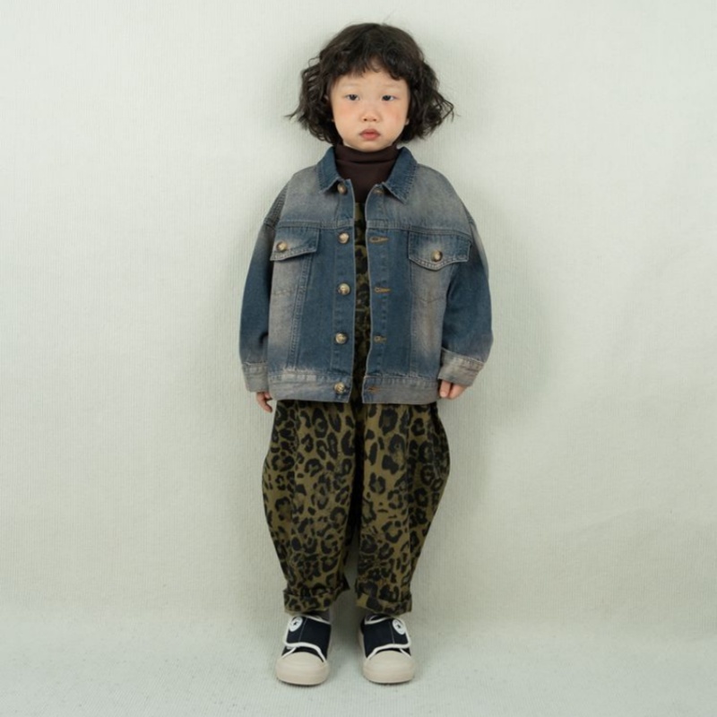 Toddler Vintage Casual Denim Jacke