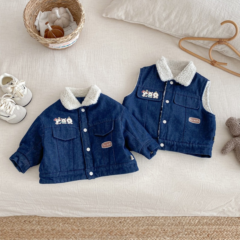 Baby Toddler Fleece Denim Outerwear