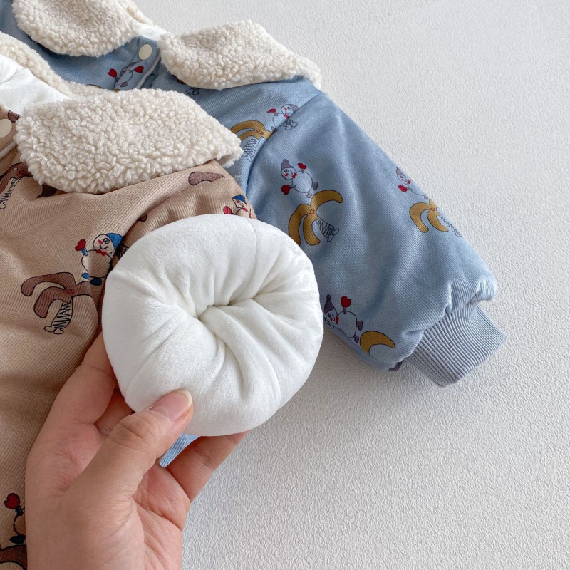 Baby Printed Fleece Romper