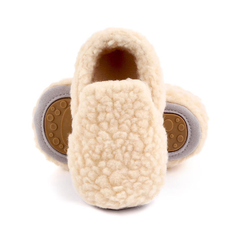 Baby Fleece Warm Solid Color Shoes