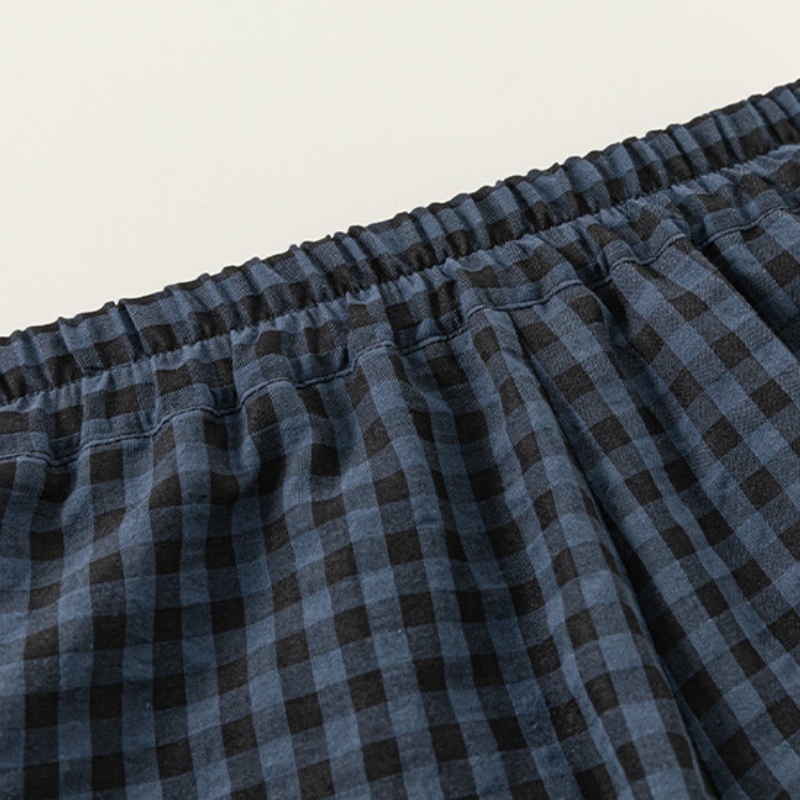 Kids Girl Lace Checkered Pants 2-Piece Set