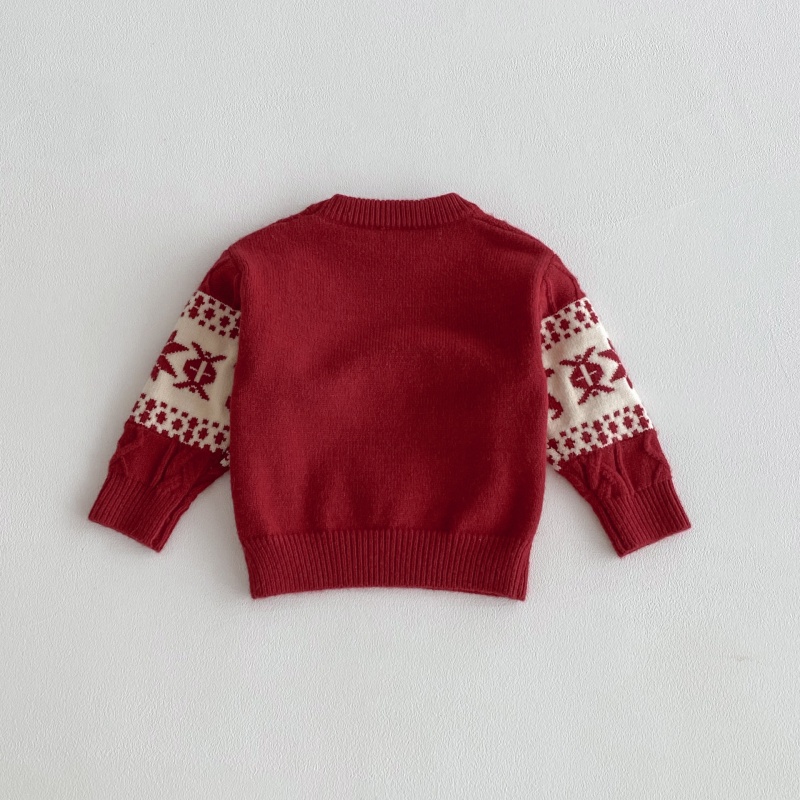 Baby Toddler Christmas Reindeer Snowflake Sweater