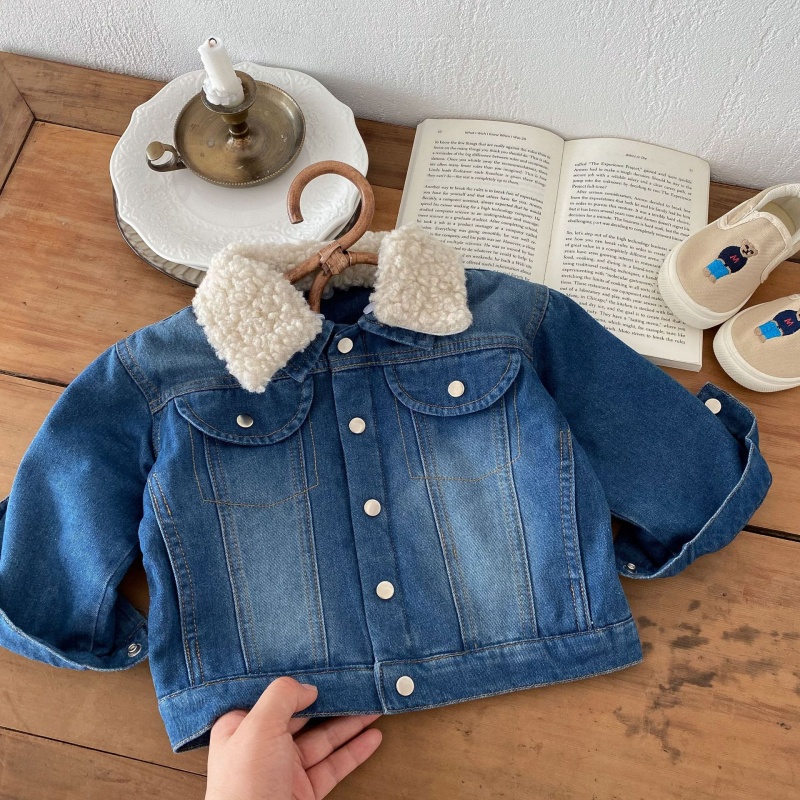 Baby Toddler Fleece-Lined Warm Denim Jacket