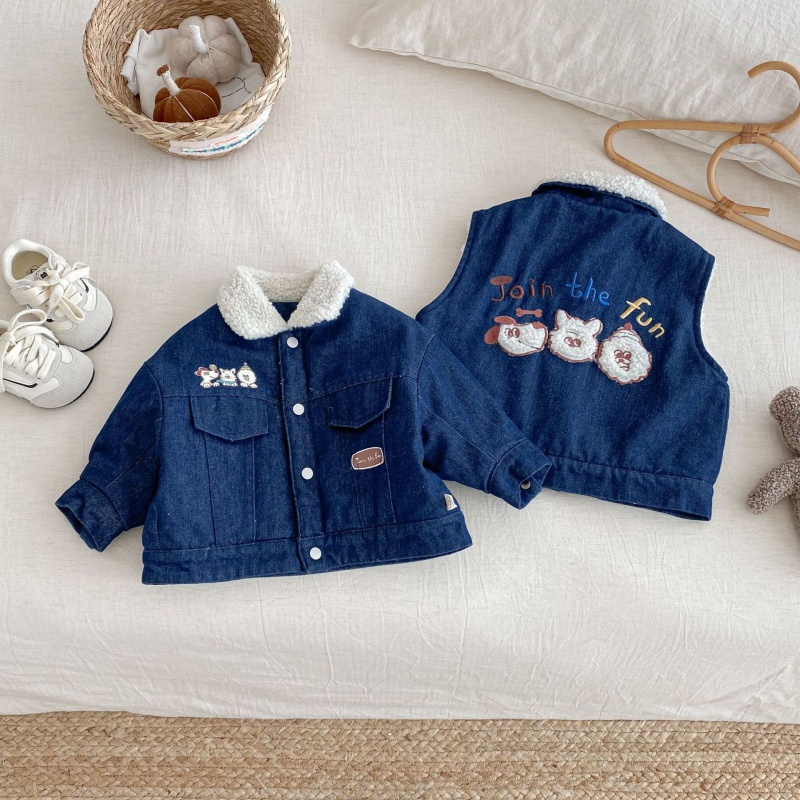Baby Toddler Fleece Denim Outerwear