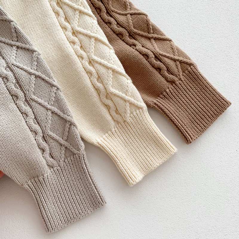 Baby Sweater Overalls Set