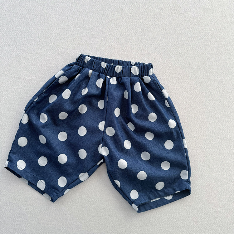 Baby & Kids Dots Denim Pants