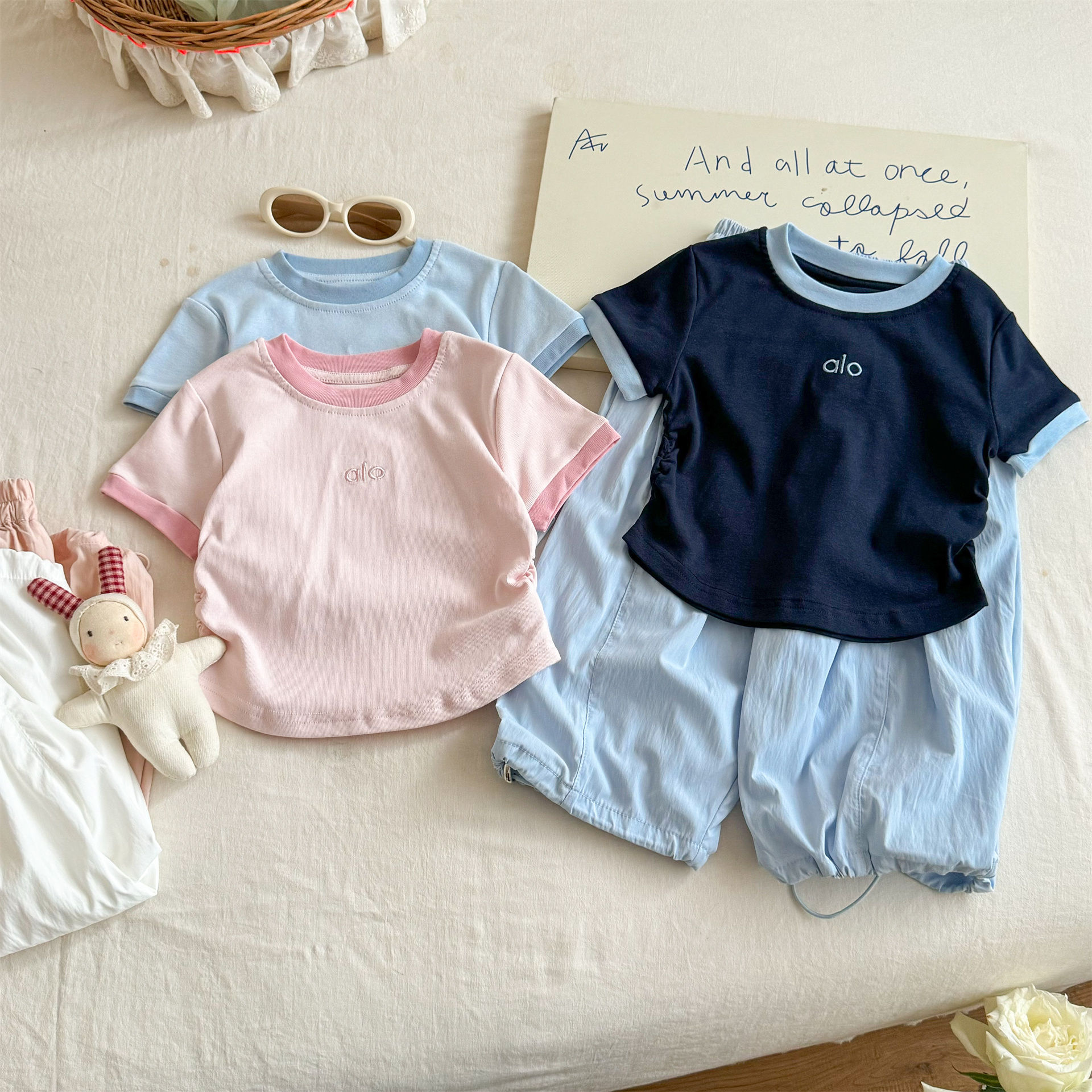 Toddler Girl Minimal Linen Set