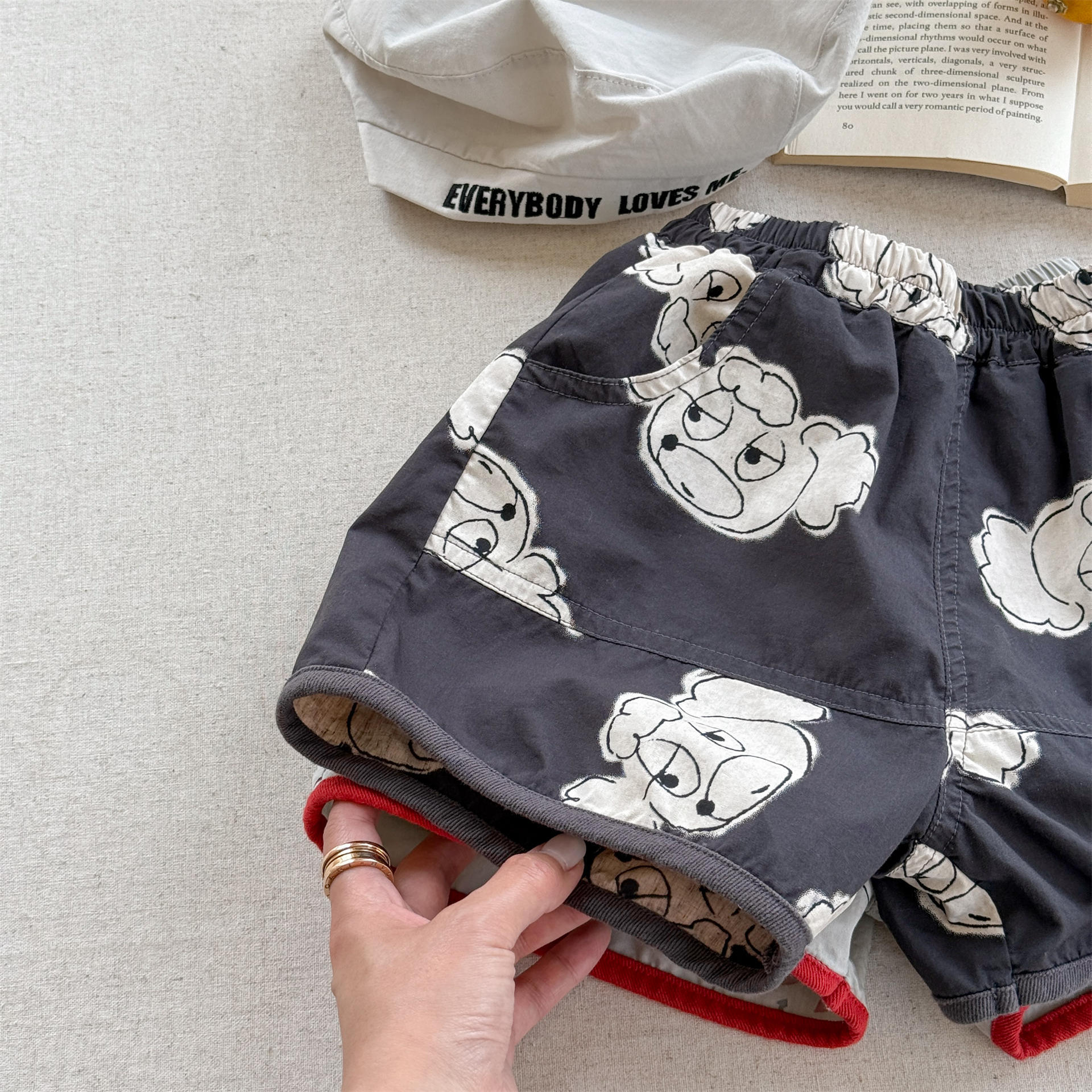 Kids Heart Shaped Dog Shorts