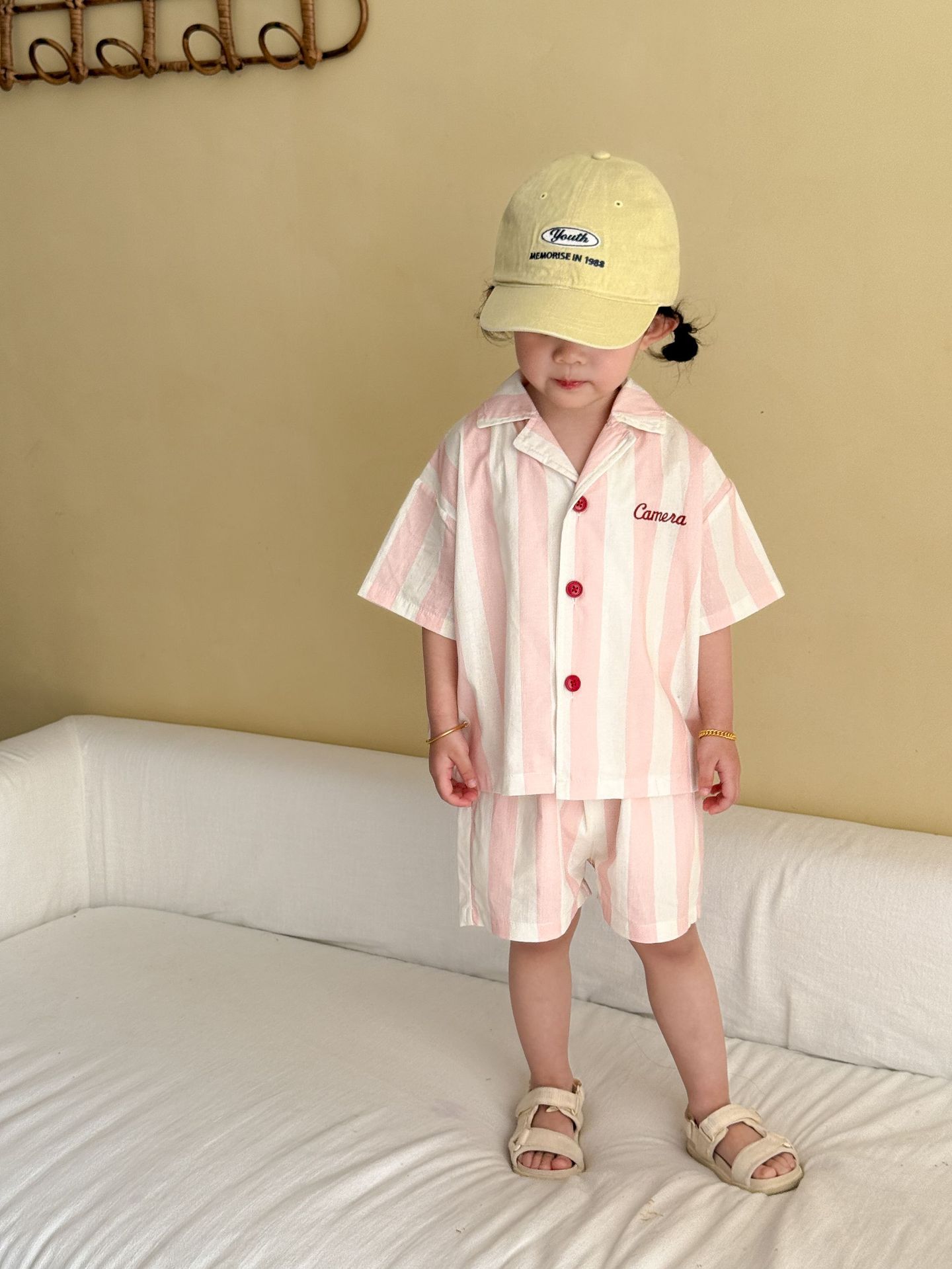 2-Piece Toddler Striped Pajama Set