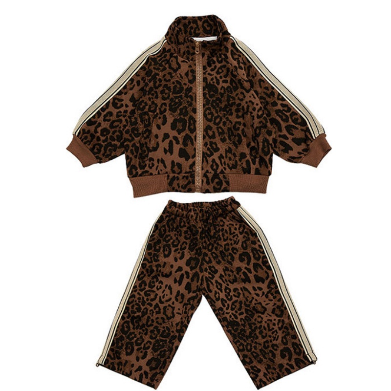 2-Piece Baby Toddler Girl's Leopard Print Set