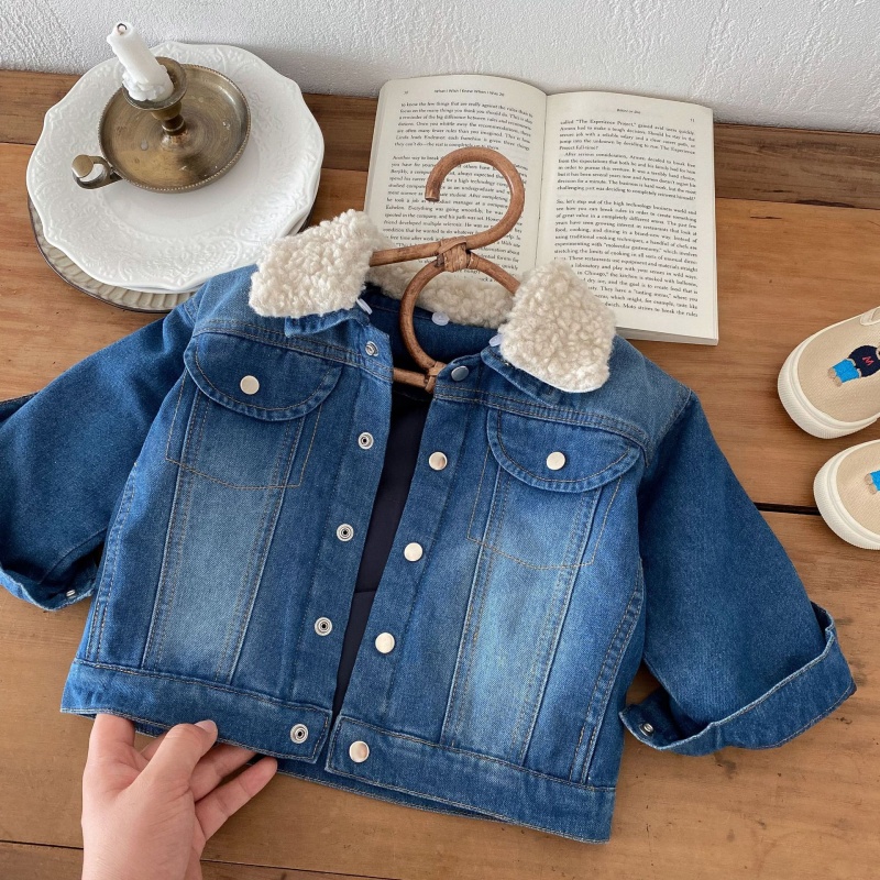 Baby Toddler Fleece-Lined Warm Denim Jacket