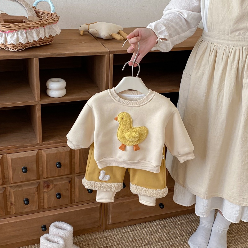 Baby Toddler Yellow Duck Coat and Pants 