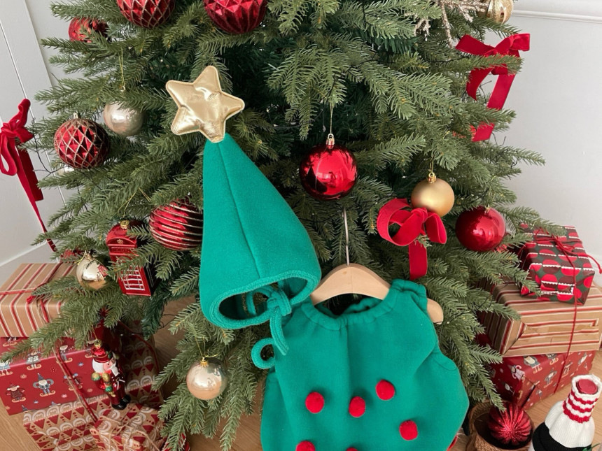 Baby Christmas Vest Hooded Romper