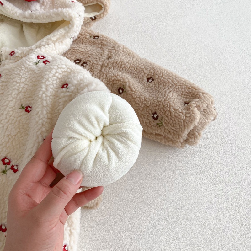 Baby & Kids' Girls Floral Print Bow Outerwear